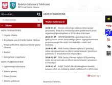 Tablet Screenshot of bip.gmina-glowno.pl